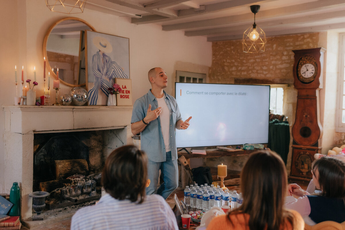 Cyril Bonarini en formation gestion du stress en entreprise